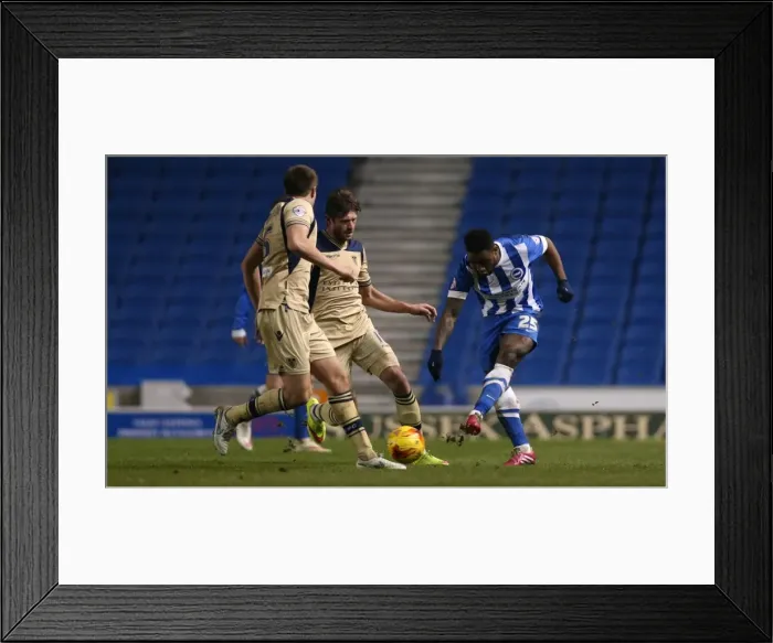 Framed Print : Brighton & Hove Albion vs Leeds United: Kazenga LuaLua's Electric Performance in Sky Bet Championship 2015 Framed Print : Brighton & Hove Albion vs Leeds United: Kazenga LuaLua's Electric Performance in Sky Bet Championship 2015