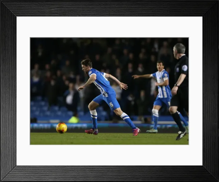 Framed Print : Dale Stephens: Midfield Battle at the American Express Community Stadium - Brighton and Hove Albion vs. Leeds United, 24 February 2015 Framed Print : Dale Stephens: Midfield Battle at the American Express Community Stadium - Brighton and Hove Albion vs. Leeds United, 24 February 2015