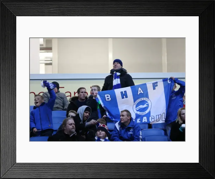 Framed Print : Passionate Fan Showdown: Brighton & Hove Albion vs Leeds United (24Feb15) - American Express Community Stadium Framed Print : Passionate Fan Showdown: Brighton & Hove Albion vs Leeds United (24Feb15) - American Express Community Stadium