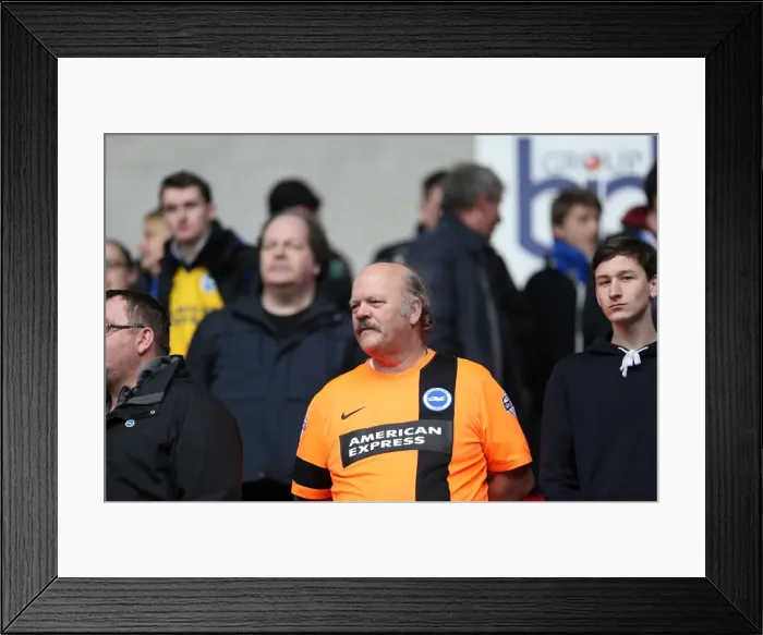 Framed Print : Unwavering Albion Fans: Brighton and Hove's Unyielding Support Amidst Bolton Wanderers Clash (28FEB15) Framed Print : Unwavering Albion Fans: Brighton and Hove's Unyielding Support Amidst Bolton Wanderers Clash (28FEB15)