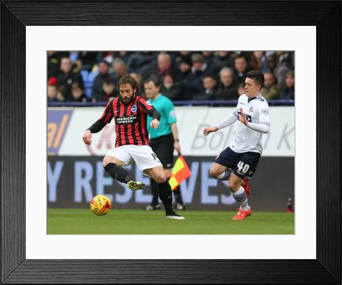 Framed Print : Brighton's Calderon in Action: Brighton and Hove Albion vs. Bolton Wanderers, Sky Bet Championship (28th February 2015) Framed Print : Brighton's Calderon in Action: Brighton and Hove Albion vs. Bolton Wanderers, Sky Bet Championship (28th February 2015)