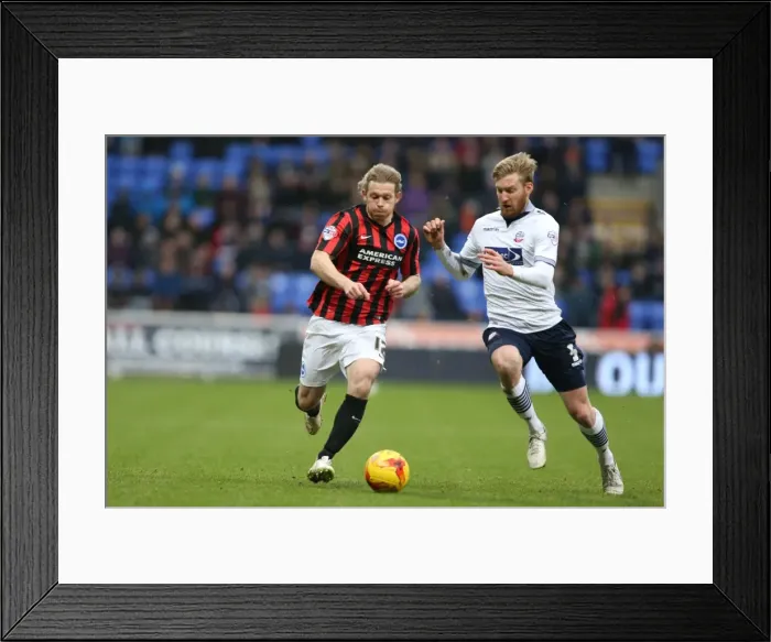 Framed Print : Brighton's Craig Mackail-Smith Scores Against Bolton Wanderers in Championship Clash (28FEB15) Framed Print : Brighton's Craig Mackail-Smith Scores Against Bolton Wanderers in Championship Clash (28FEB15)