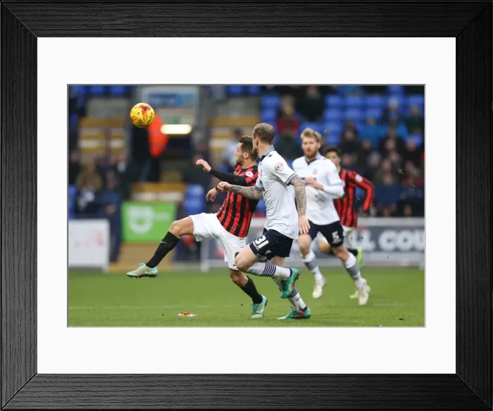 Framed Print : Brighton's Sam Baldock Fights for Goal Against Bolton Wanderers in Championship Clash (28FEB15) Framed Print : Brighton's Sam Baldock Fights for Goal Against Bolton Wanderers in Championship Clash (28FEB15)
