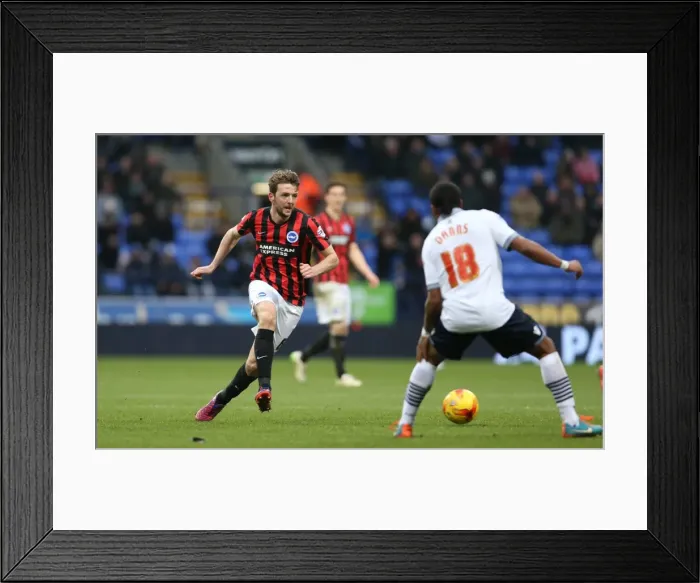 Framed Print : Dale Stephens in Action: Brighton and Hove Albion vs. Bolton Wanderers, Championship Clash (28FEB15) Framed Print : Dale Stephens in Action: Brighton and Hove Albion vs. Bolton Wanderers, Championship Clash (28FEB15)