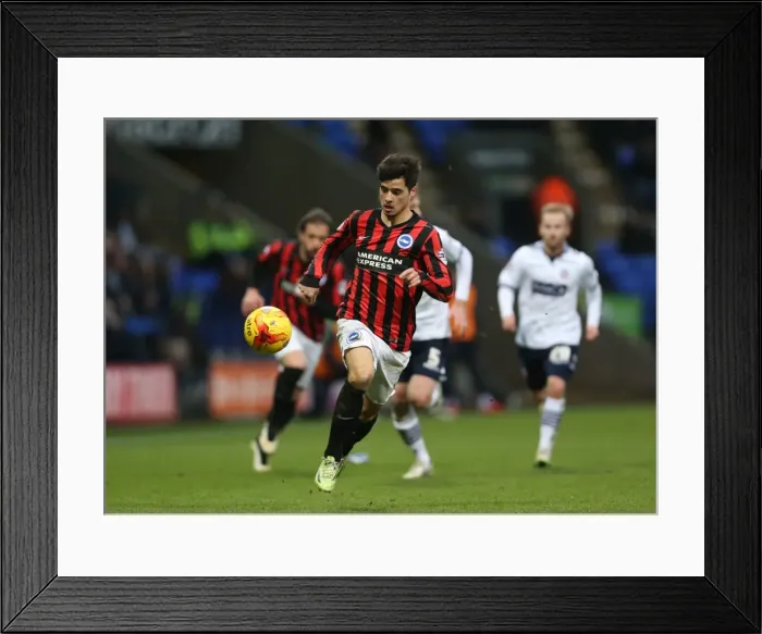 Framed Print : Teixeira in Action: Brighton Midfielder Shines in Championship Clash vs. Bolton Wanderers (28FEB15) Framed Print : Teixeira in Action: Brighton Midfielder Shines in Championship Clash vs. Bolton Wanderers (28FEB15)