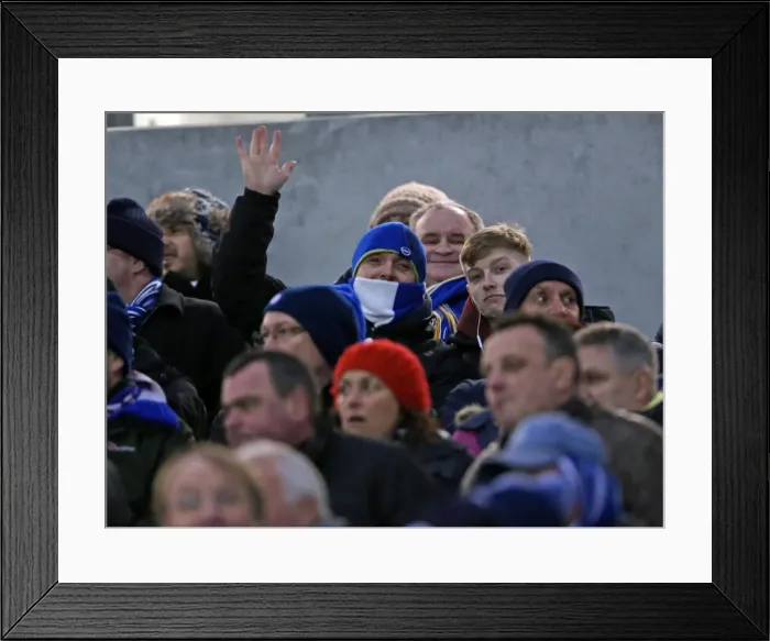 Framed Print : Passionate Showdown: Brighton and Hove Albion vs. Derby County at American Express Community Stadium (3rd March 2015) Framed Print : Passionate Showdown: Brighton and Hove Albion vs. Derby County at American Express Community Stadium (3rd March 2015)