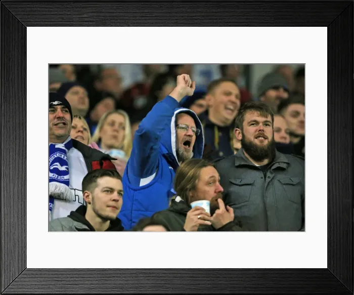 Framed Print : Intense Championship Showdown: Brighton and Hove Albion vs. Derby County (3 March 2015) Framed Print : Intense Championship Showdown: Brighton and Hove Albion vs. Derby County (3 March 2015)