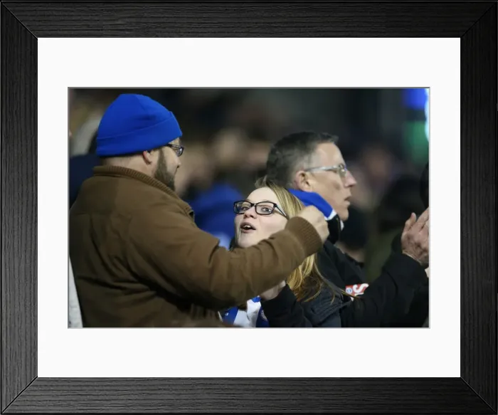 Framed Print : Passionate Showdown: Brighton and Hove Albion vs Derby County at American Express Community Stadium (3rd March 2015) Framed Print : Passionate Showdown: Brighton and Hove Albion vs Derby County at American Express Community Stadium (3rd March 2015)