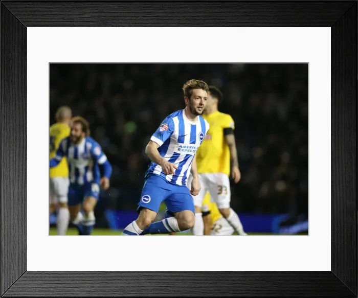 Framed Print : Dale Stephens Thrilling Goal: Brighton and Hove Albion Edge Past Derby County in Sky Bet Championship (3 March 2015) Framed Print : Dale Stephens Thrilling Goal: Brighton and Hove Albion Edge Past Derby County in Sky Bet Championship (3 March 2015)