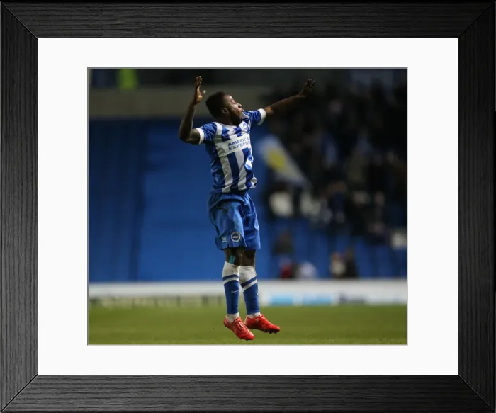 Framed Print : Brighton's LuaLua Scores Thriller in Championship Clash vs. Derby County (3 March 2015) Framed Print : Brighton's LuaLua Scores Thriller in Championship Clash vs. Derby County (3 March 2015)
