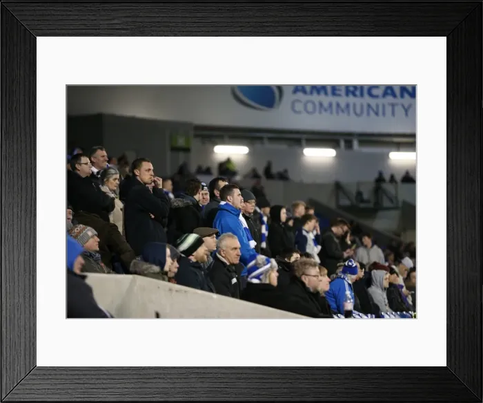Framed Print : Passionate Showdown: Brighton and Hove Albion vs Derby County at the American Express Community Stadium (3rd March 2015) Framed Print : Passionate Showdown: Brighton and Hove Albion vs Derby County at the American Express Community Stadium (3rd March 2015)
