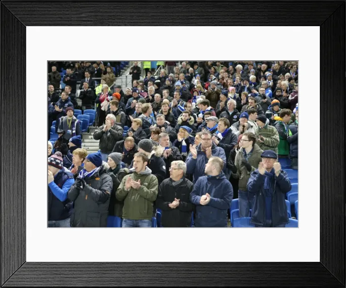 Framed Print : Passionate Showdown: Brighton and Hove Albion vs Derby County at the American Express Community Stadium (3rd March 2015) Framed Print : Passionate Showdown: Brighton and Hove Albion vs Derby County at the American Express Community Stadium (3rd March 2015)