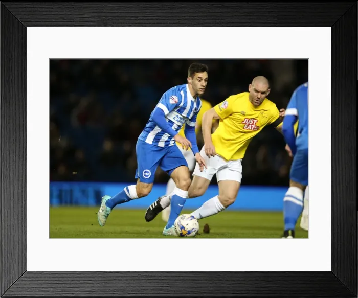 Framed Print : Sam Baldock Scores the Winning Goal: Brighton & Hove Albion vs Derby County (3 March 2015) Framed Print : Sam Baldock Scores the Winning Goal: Brighton & Hove Albion vs Derby County (3 March 2015)