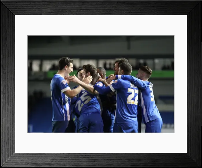 Framed Print : Brighton and Hove Albion: Dale Stephens Thrilling Goal and Emotional Celebration vs. Derby County (March 3, 2015) Framed Print : Brighton and Hove Albion: Dale Stephens Thrilling Goal and Emotional Celebration vs. Derby County (March 3, 2015)