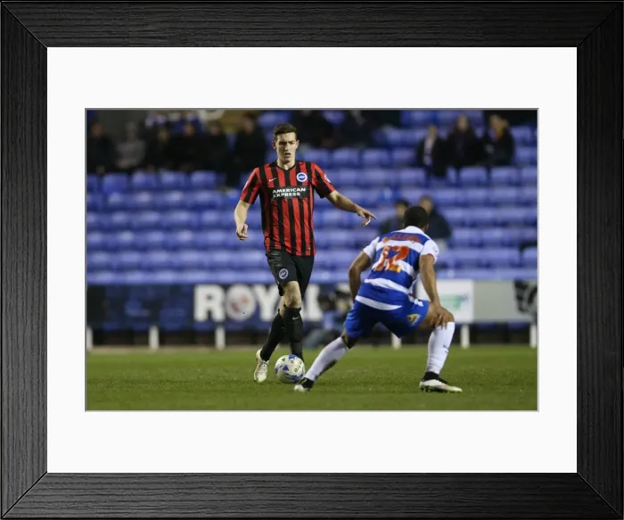 Framed Print : Brighton's Lewis Dunk in Action: Championship Showdown at Reading (10MAR15) Framed Print : Brighton's Lewis Dunk in Action: Championship Showdown at Reading (10MAR15)