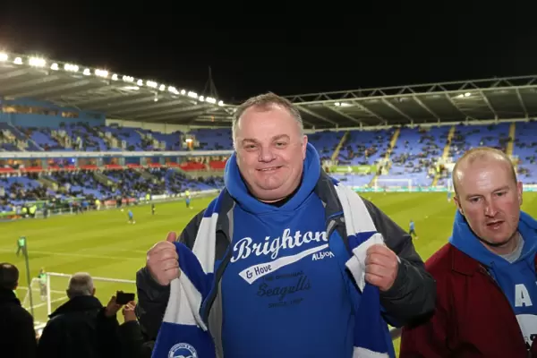 Brighton and Hove Albion Fans in Full Throat at Reading's Madejski Stadium (10MAR15)