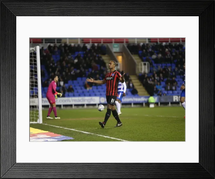 Framed Print : Chris O'Grady Scores Penalty for Brighton and Hove Albion Against Reading (10MAR15) Framed Print : Chris O'Grady Scores Penalty for Brighton and Hove Albion Against Reading (10MAR15)