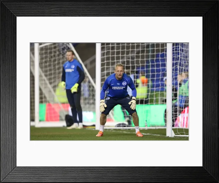 Framed Print : Casper Ankergren Guarding the Goal: Reading vs. Brighton and Hove Albion, Championship Clash at Madejski Stadium (10MAR15) Framed Print : Casper Ankergren Guarding the Goal: Reading vs. Brighton and Hove Albion, Championship Clash at Madejski Stadium (10MAR15)