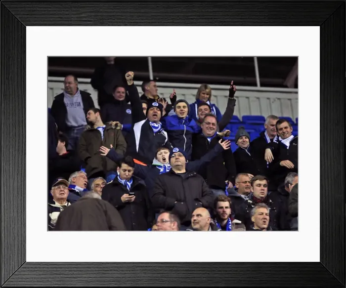 Framed Print : Brighton and Hove Albion Fans in Full Force: A Sea of Seagulls at Reading's Madejski Stadium (10MAR15) Framed Print : Brighton and Hove Albion Fans in Full Force: A Sea of Seagulls at Reading's Madejski Stadium (10MAR15)