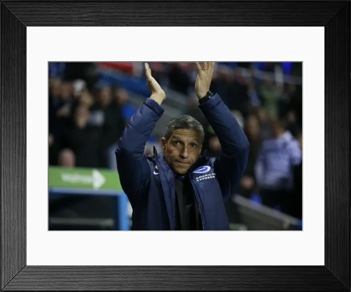 Framed Print : Chris Hughton Leads Brighton and Hove Albion in Reading Championship Clash, 10th March 2015 Framed Print : Chris Hughton Leads Brighton and Hove Albion in Reading Championship Clash, 10th March 2015