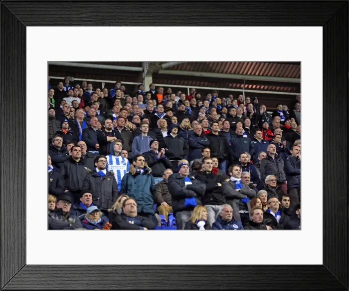 Framed Print : Brighton and Hove Albion Fans in Full Force at Reading's Madejski Stadium (10MAR15) Framed Print : Brighton and Hove Albion Fans in Full Force at Reading's Madejski Stadium (10MAR15)