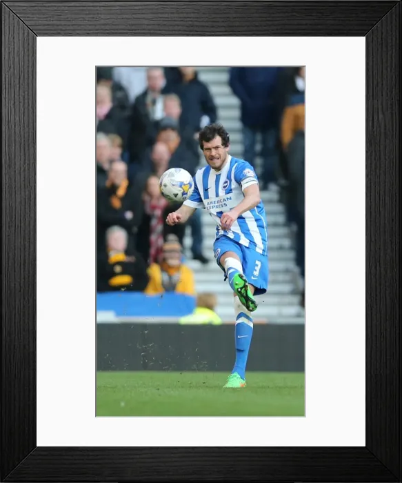 Framed Print : Gordon Greer Leads Brighton and Hove Albion in Championship Battle against Wolverhampton Wanderers (14MAR15) Framed Print : Gordon Greer Leads Brighton and Hove Albion in Championship Battle against Wolverhampton Wanderers (14MAR15)