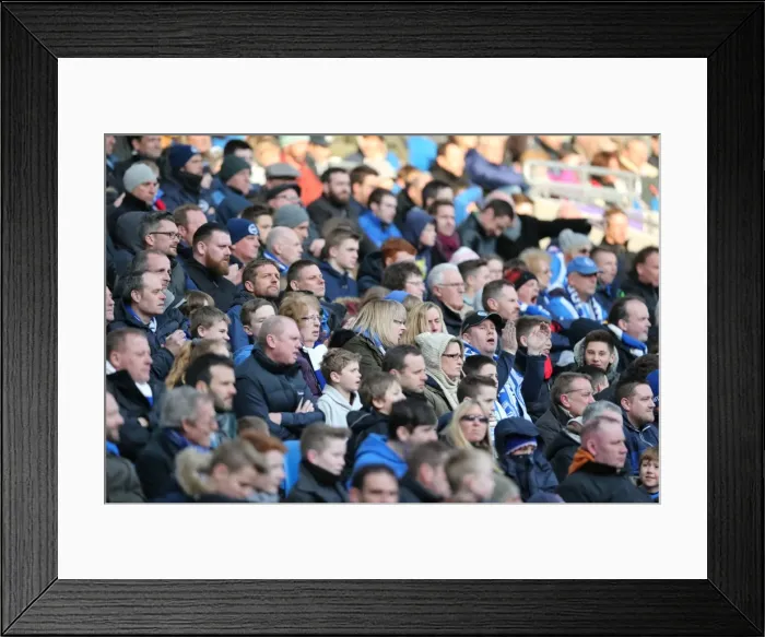 Framed Print : Brighton and Hove Albion Fans in Full Force: Sky Bet Championship Showdown vs. Wolverhampton Wanderers (14 March 2015) Framed Print : Brighton and Hove Albion Fans in Full Force: Sky Bet Championship Showdown vs. Wolverhampton Wanderers (14 March 2015)