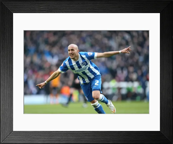 Framed Print : Bruno Saltor's Stunning Goal: Brighton Defender Stuns Wolverhampton Wanderers in Sky Bet Championship Match Framed Print : Bruno Saltor's Stunning Goal: Brighton Defender Stuns Wolverhampton Wanderers in Sky Bet Championship Match