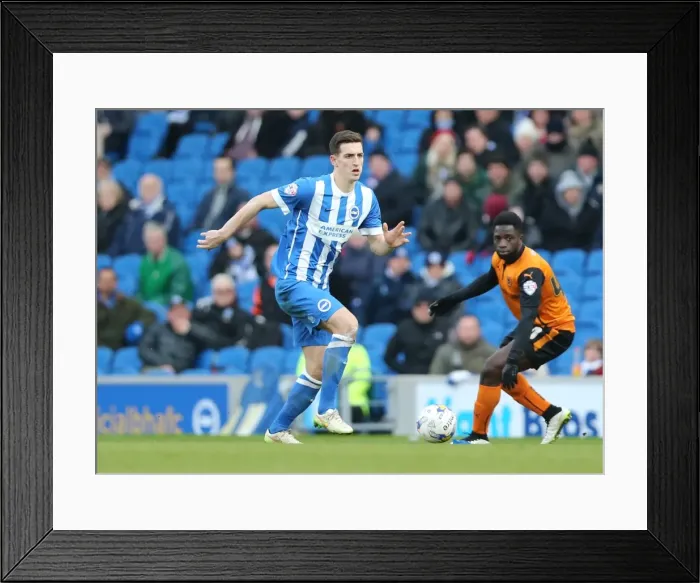 Framed Print : Brighton & Hove Albion vs. Wolverhampton Wanderers: Lewis Dunk in Action during the Championship Clash (14MAR15) Framed Print : Brighton & Hove Albion vs. Wolverhampton Wanderers: Lewis Dunk in Action during the Championship Clash (14MAR15)