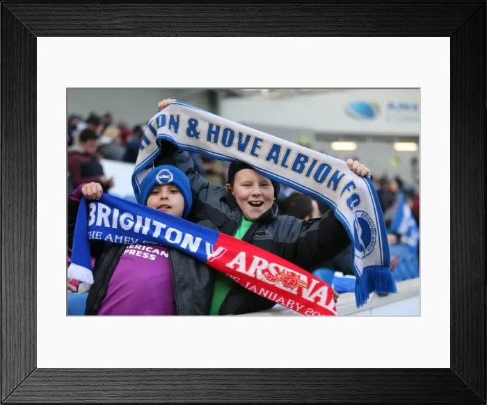 Framed Print : Brighton & Hove Albion vs. Wolverhampton Wanderers: Seafront Seasons (14 March 2015) Framed Print : Brighton & Hove Albion vs. Wolverhampton Wanderers: Seafront Seasons (14 March 2015)