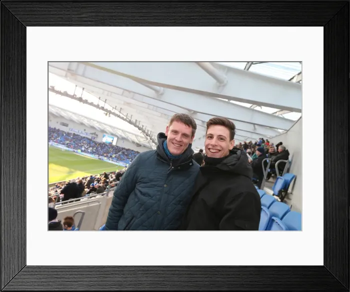 Framed Print : Sea of Colors: Brighton and Hove Albion Fans in Action against Wolverhampton Wanderers (14MAR15) Framed Print : Sea of Colors: Brighton and Hove Albion Fans in Action against Wolverhampton Wanderers (14MAR15)