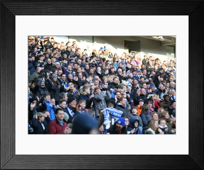 Framed Print : Brighton and Hove Albion Fans in Action: Sky Bet Championship Showdown vs. Wolverhampton Wanderers (14MAR15) Framed Print : Brighton and Hove Albion Fans in Action: Sky Bet Championship Showdown vs. Wolverhampton Wanderers (14MAR15)