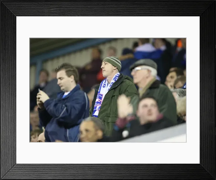 Framed Print : Brighton and Hove Albion Fans in Full Throat at Intense Championship Clash against Millwall (17MAR15) Framed Print : Brighton and Hove Albion Fans in Full Throat at Intense Championship Clash against Millwall (17MAR15)