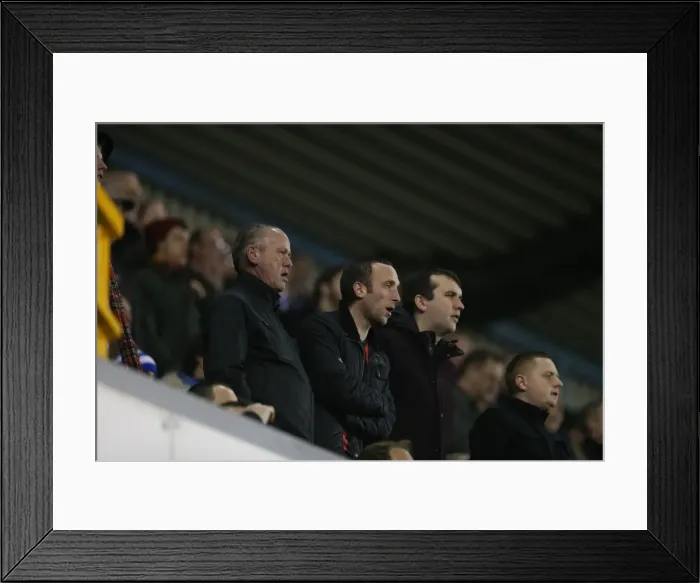 Framed Print : Brighton and Hove Albion Fans in Full Force at Millwall's New Den (17MAR15) Framed Print : Brighton and Hove Albion Fans in Full Force at Millwall's New Den (17MAR15)
