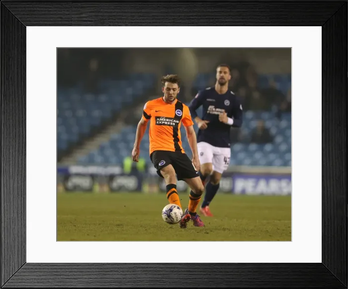 Framed Print : Dale Stephens in Action: Championship Showdown - Millwall vs. Brighton and Hove Albion (17MAR15) Framed Print : Dale Stephens in Action: Championship Showdown - Millwall vs. Brighton and Hove Albion (17MAR15)