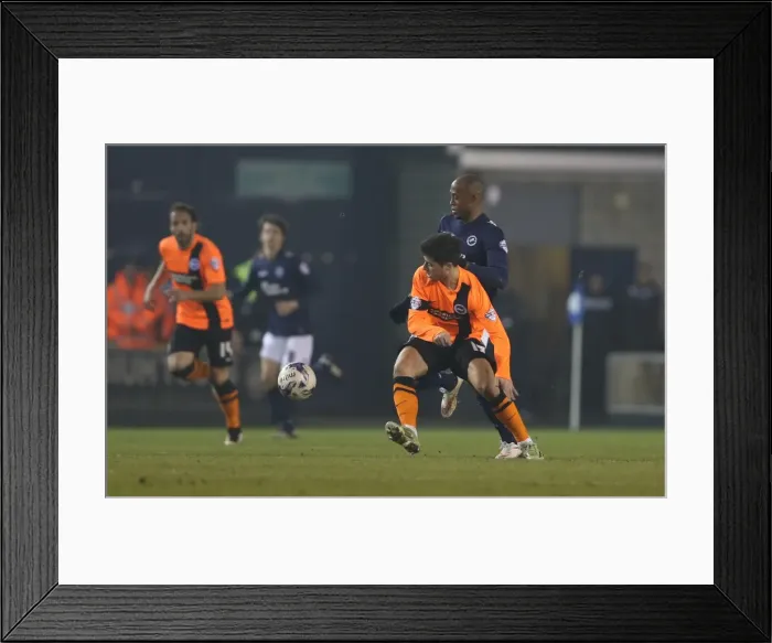 Framed Print : Teixeira's Midfield Masterclass: Millwall vs. Brighton & Hove Albion, Championship Showdown (17MAR15)