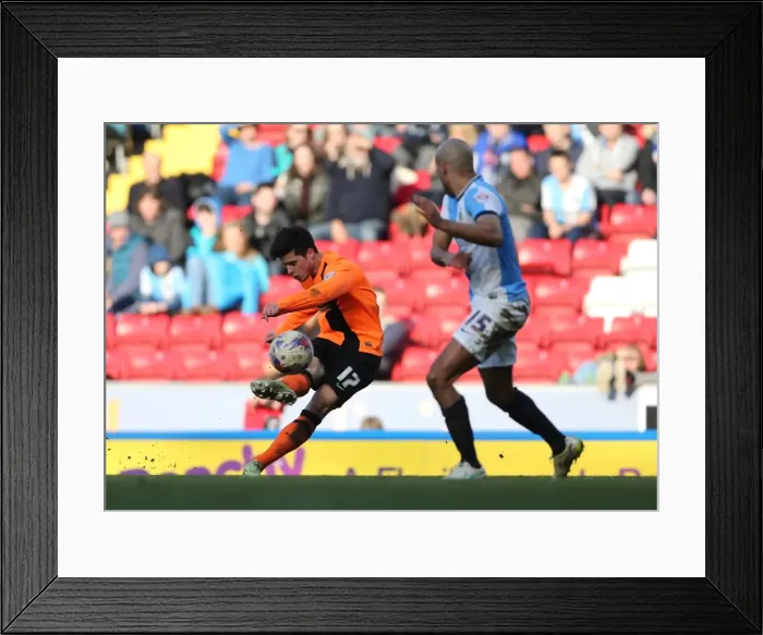 Framed Print : Joao Carlos Teixeira in Action: Brighton Midfielder vs. Blackburn Rovers, Championship 2015 (21MAR15)