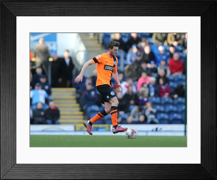 Framed Print : Dale Stephens in Action: Blackburn Rovers vs. Brighton and Hove Albion, Championship Clash at Ewood Park (21MAR15) Framed Print : Dale Stephens in Action: Blackburn Rovers vs. Brighton and Hove Albion, Championship Clash at Ewood Park (21MAR15)