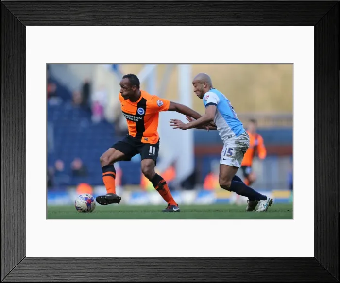 Framed Print : Chris O'Grady in Action: Brighton and Hove Albion vs. Blackburn Rovers, Sky Bet Championship, Ewood Park (21st March 2015) Framed Print : Chris O'Grady in Action: Brighton and Hove Albion vs. Blackburn Rovers, Sky Bet Championship, Ewood Park (21st March 2015)