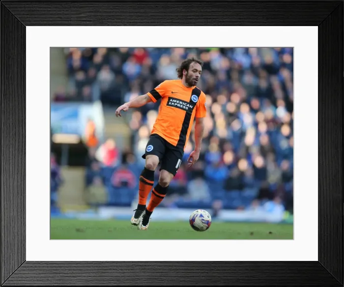 Framed Print : Brighton's Inigo Calderon in Action against Blackburn Rovers, Sky Bet Championship 2015 Framed Print : Brighton's Inigo Calderon in Action against Blackburn Rovers, Sky Bet Championship 2015