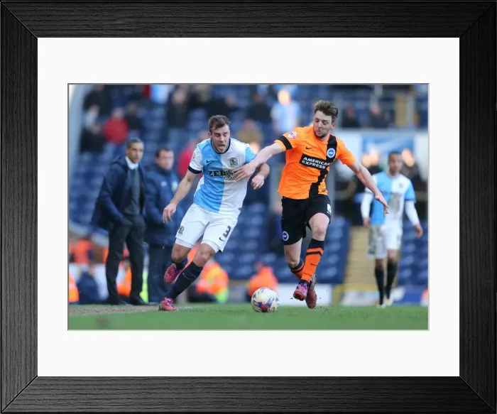 Framed Print : Clash of Titans: Colunga vs. Spurr in the Sky Bet Championship Battle between Blackburn Rovers and Brighton & Hove Albion (21MAR15) Framed Print : Clash of Titans: Colunga vs. Spurr in the Sky Bet Championship Battle between Blackburn Rovers and Brighton & Hove Albion (21MAR15)