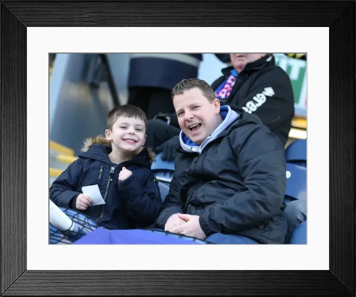 Framed Print : Brighton and Hove Albion Fans Passionate Showing at Blackburn Rovers Championship Match, 21st March 2015 Framed Print : Brighton and Hove Albion Fans Passionate Showing at Blackburn Rovers Championship Match, 21st March 2015