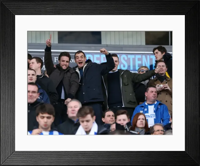 Framed Print : Brighton and Hove Albion Fans in Full Force: Sky Bet Championship Match vs. Blackburn Rovers (21st March 2015) Framed Print : Brighton and Hove Albion Fans in Full Force: Sky Bet Championship Match vs. Blackburn Rovers (21st March 2015)