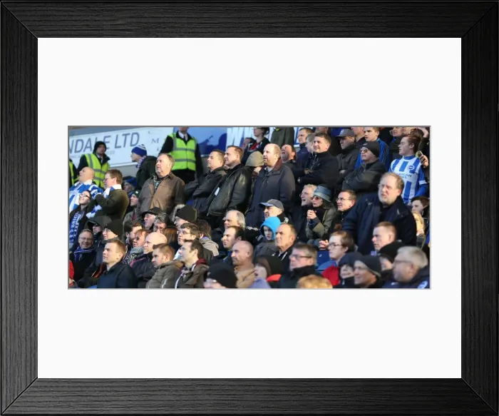 Framed Print : Brighton and Hove Albion Fans in Full Force: Sky Bet Championship Match vs. Blackburn Rovers (21st March 2015) Framed Print : Brighton and Hove Albion Fans in Full Force: Sky Bet Championship Match vs. Blackburn Rovers (21st March 2015)