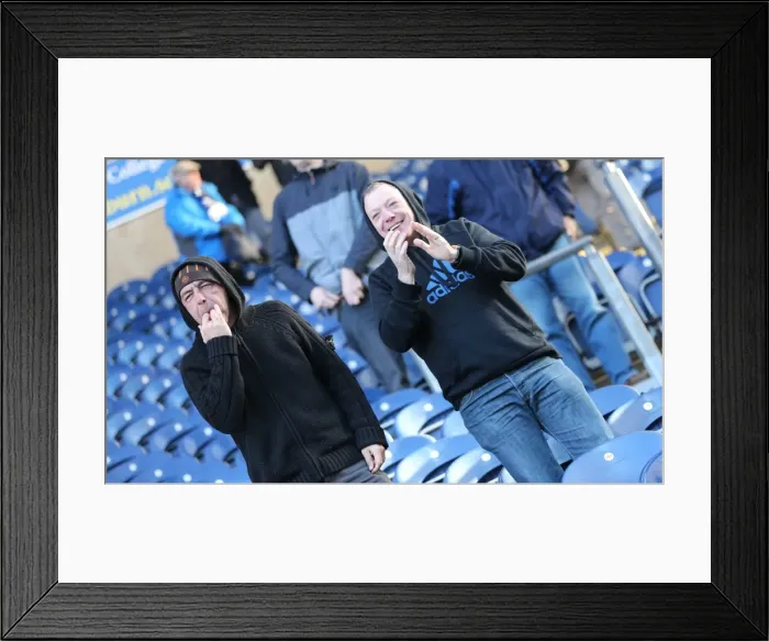 Framed Print : Brighton and Hove Albion Fans in Full Force at Blackburn Rovers Championship Match, 21st March 2015 Framed Print : Brighton and Hove Albion Fans in Full Force at Blackburn Rovers Championship Match, 21st March 2015