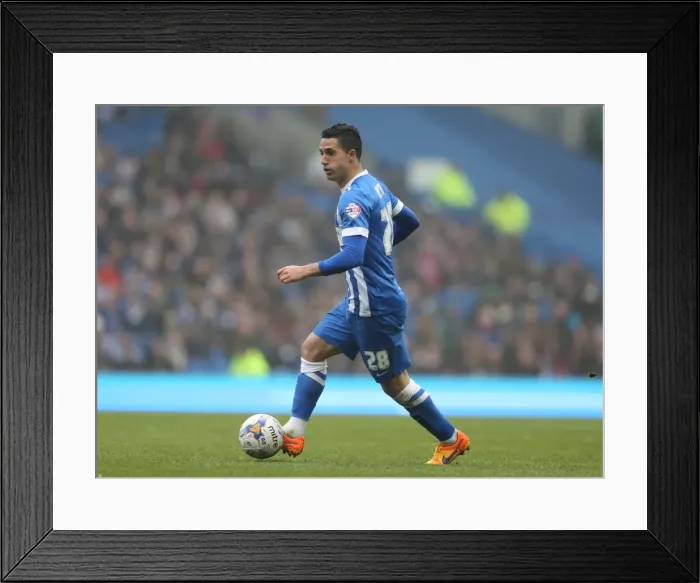 Framed Print : Intense Moment: Beram Kayal Focuses in Brighton & Hove Albion vs Norwich City Championship Clash, April 2015 Framed Print : Intense Moment: Beram Kayal Focuses in Brighton & Hove Albion vs Norwich City Championship Clash, April 2015
