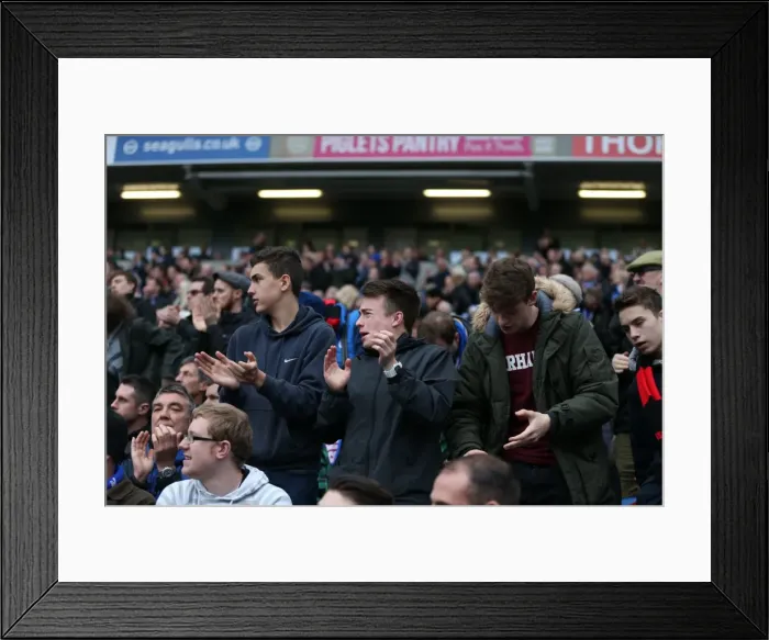 Framed Print : Sea of Passion: Brighton and Hove Albion vs. Norwich City (3rd April 2015) Framed Print : Sea of Passion: Brighton and Hove Albion vs. Norwich City (3rd April 2015)