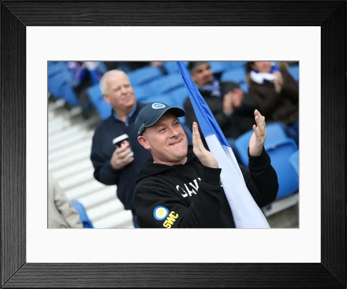 Framed Print : Passionate Fan Showdown: Brighton and Hove Albion vs. Norwich City (3rd April 2015) Framed Print : Passionate Fan Showdown: Brighton and Hove Albion vs. Norwich City (3rd April 2015)