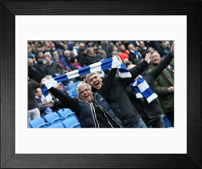 Framed Print : Passionate Showdown: Brighton & Hove Albion vs. Norwich City at American Express Community Stadium (3rd April 2015) Framed Print : Passionate Showdown: Brighton & Hove Albion vs. Norwich City at American Express Community Stadium (3rd April 2015)