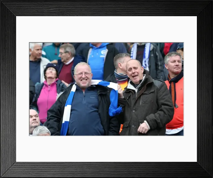 Framed Print : Intense Championship Showdown: Brighton & Hove Albion vs. Norwich City (03APR15)